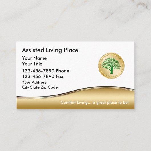 Carte de visite de vie assisté (Devant)