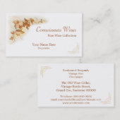 Carte de visite de vigne (Devant / Derrière)