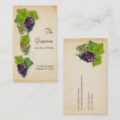 Carte de visite de vigne (Devant / Derrière)