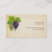 Carte de visite de vigne (Dos)