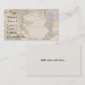 Carte de visite de vigne de glycines (Devant / Derrière)