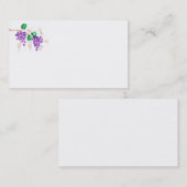 Carte de visite de vignoble de raisin (Devant / Derrière)