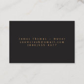 Carte de visite de vignoble de vin (Dos)