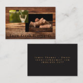 Carte de visite de vignoble de vin (Devant / Derrière)