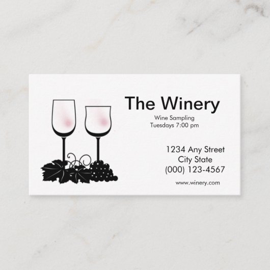 Carte de visite de vin (Devant)