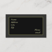 Carte de visite de vin (Dos)