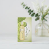 Carte de visite de vin blanc (Debout devant)