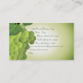 Carte de visite de vin blanc (Dos)