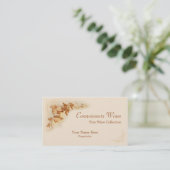 Carte de visite de vin fin (Debout devant)