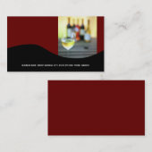 Carte de visite de vin {Red} (Devant / Derrière)