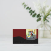 Carte de visite de vin {Red} (Debout devant)