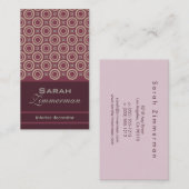 Carte de visite de vin Retro Cogs (Devant / Derrière)