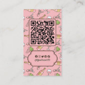 Carte de visite de vin rose (Dos)