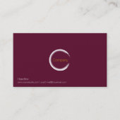 Carte de visite de vin rouge (Devant)