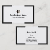 Carte de visite de vinerie moderne Plain Grapes (Devant / Derrière)