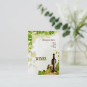Carte de visite de vins (Debout devant)