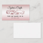 Carte de visite de vinyle (Devant / Derrière)