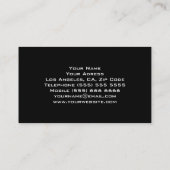 Carte de visite de vinyle (Dos)