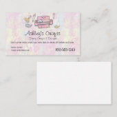 Carte de visite de vinyle artisanal - Silhouette C (Devant / Derrière)