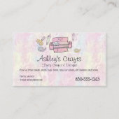 Carte de visite de vinyle artisanal - Silhouette C (Devant)