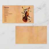 Carte de visite de violon (Devant / Derrière)