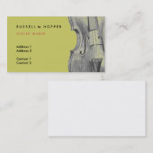 Carte de visite de violon (Devant / Derrière)