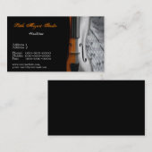 Carte de visite de violon (Devant / Derrière)