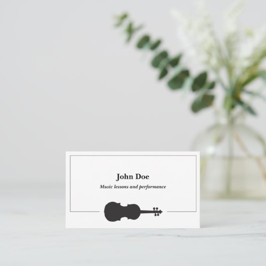 Carte de visite de violon (Debout devant)