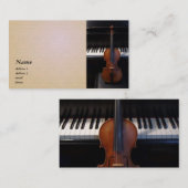 Carte de visite de violon/alto (Devant / Derrière)