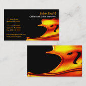 Carte de visite de violoncelliste (Devant / Derrière)