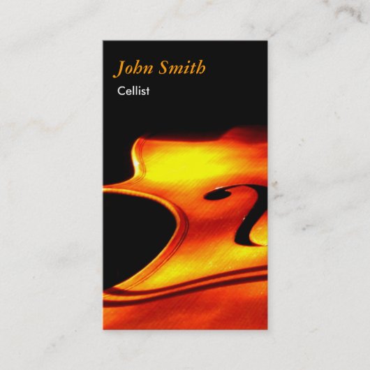 Carte de visite de violoncelliste (Devant)
