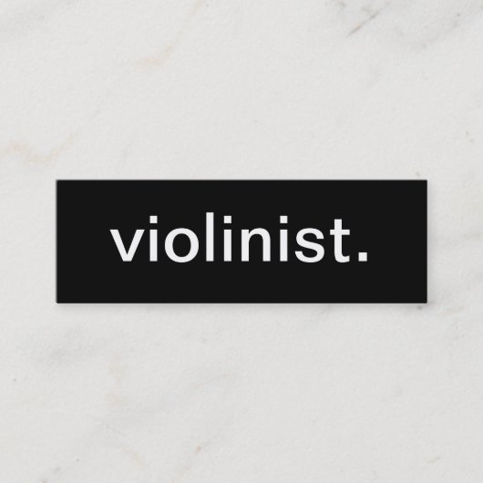Carte de visite de violoniste (Devant)