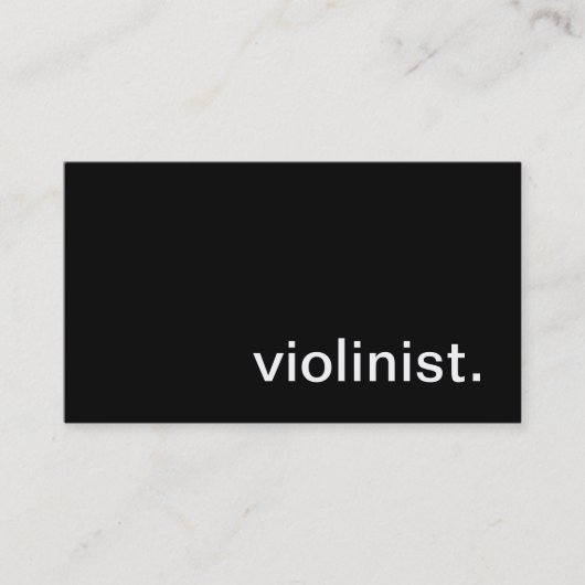 Carte de visite de violoniste (Devant)