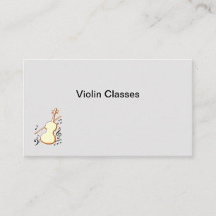 Carte de visite de violoniste