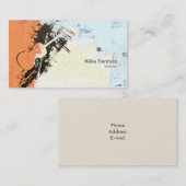 Carte de visite de violoniste (Devant / Derrière)