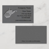 Carte de visite de Virginie-Occidentale (Devant / Derrière)