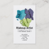 Carte De Visite De visage d'artiste de cosmétiques de maquillage (Dos)
