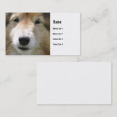 Carte de visite de visage de chien (Devant / Derrière)