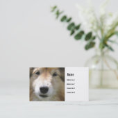 Carte de visite de visage de chien (Debout devant)