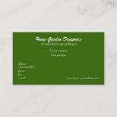 Carte de visite de visage de double "de pelouse (Dos)