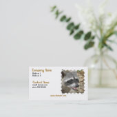 Carte de visite de visage de raton laveur (Debout devant)