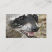 Carte de visite de visage de raton laveur (Dos)