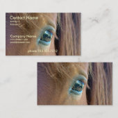 Carte de visite de vision de cheval (Devant / Derrière)