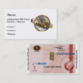 Carte de visite de vision de KB (Devant / Derrière)