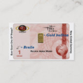 Carte de visite de vision de KB (Dos)