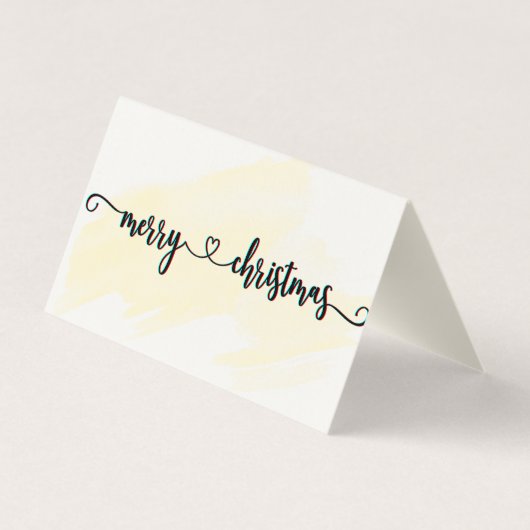 carte de visite de voeux de Noël 3D (Dos)