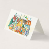 carte de visite de voeux de Noël 3D (Devant)