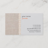 Carte de visite de voie naturelle (Dos)