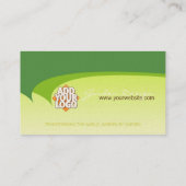 Carte de visite de voiles vertes (Dos)