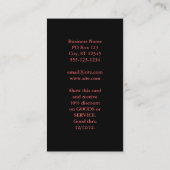 Carte de visite de voilier (Dos)